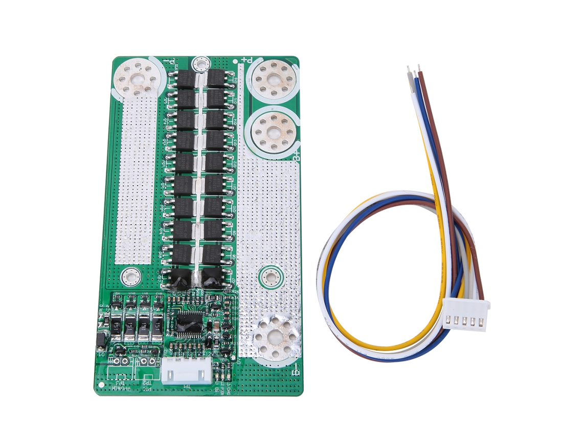 Placa de Proteção Bms para Bateria Lifepo 4s 14,8v 80a com Balanceamento S/MARCA