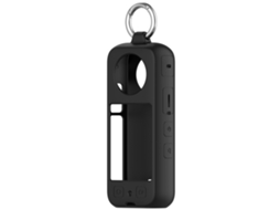 Capa De Silicone Protetora Para Insta360 X5 , À Prova De Quedas E Resistente À Água Preto Panoona