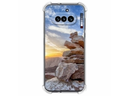 Capa Tumundosmartphone De Silicone À Prova De Choque Para Nothing Phone 4a 5g Com Estampa De Pôr Do Sol E Desenho Animado