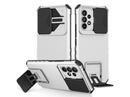 Capa Para Celular Samsung Galaxy A53 5g Com Suporte Estereoscópico E Proteção Deslizante Para Câmera.