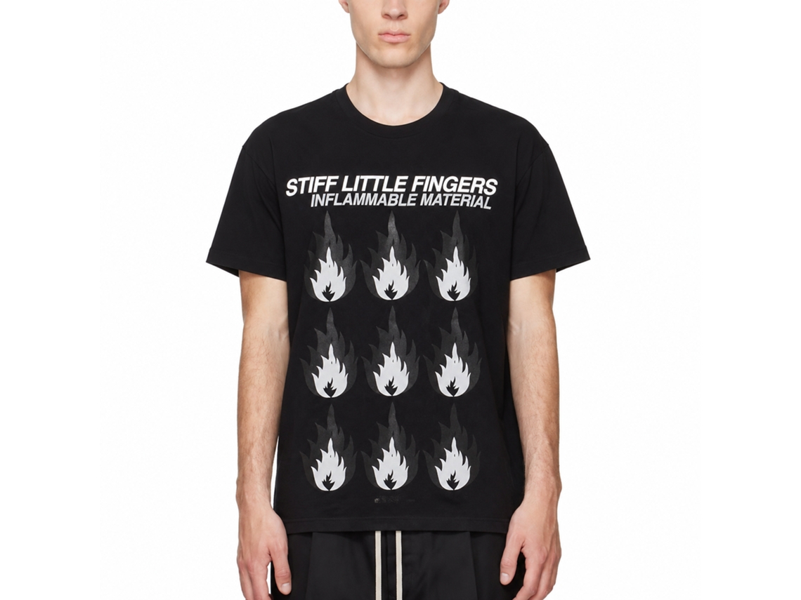 Stiff Little Fingers Inflammable Material T-shirt Unisex Adults Size:s