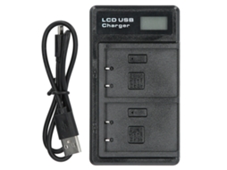 Portable Camera Battery Charger For Bls5 Usb Camera Dual Charger With Lcd Display LAXISCREED