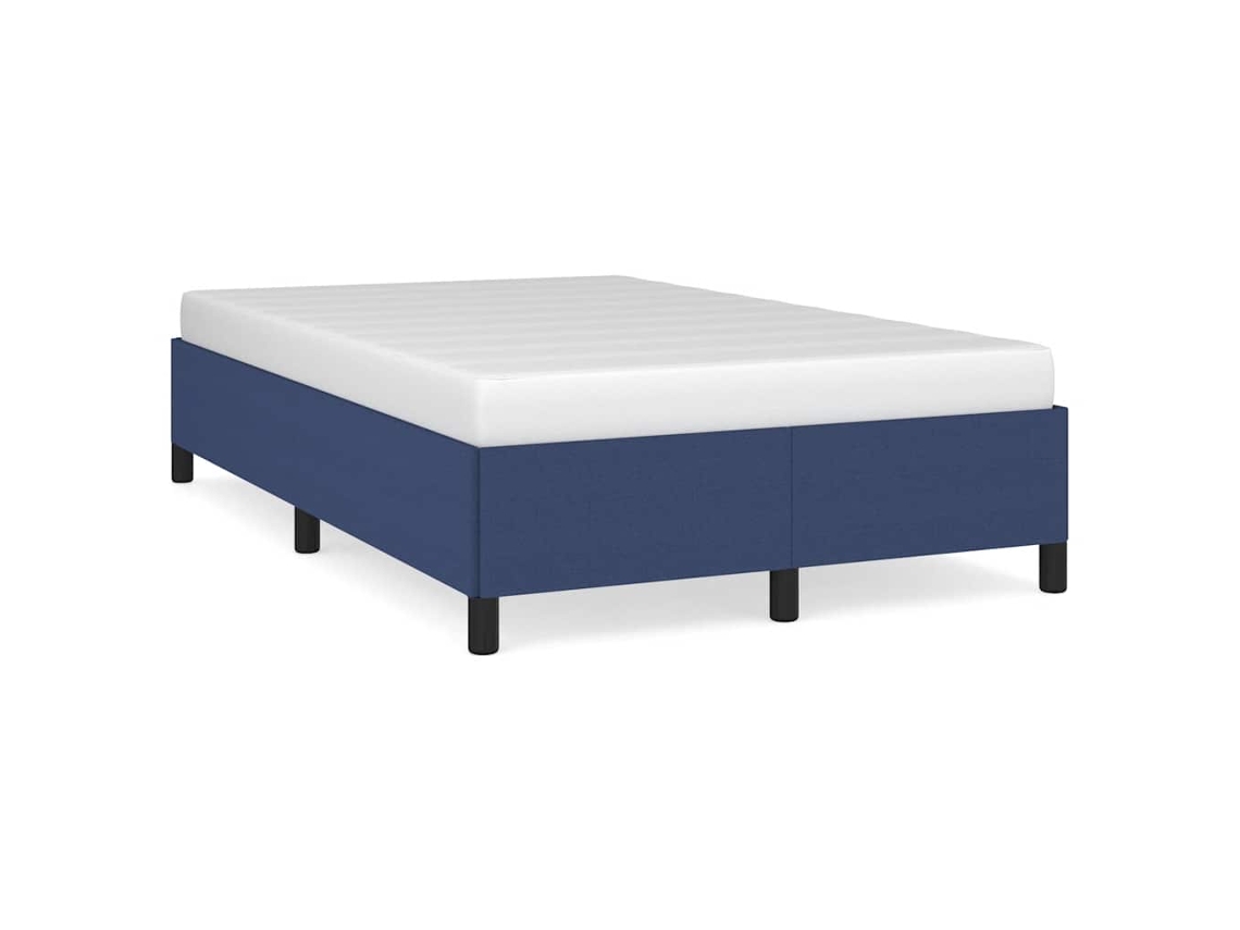 Bed Frame, Bed Frames Vidaxl Azul Tecido (120 X 190 Cm)