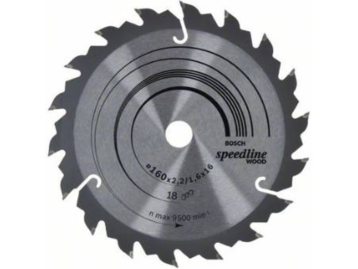 Disco de Serra Circular BOSCH Speedline Madeira 160x16x2.2 mm - 18