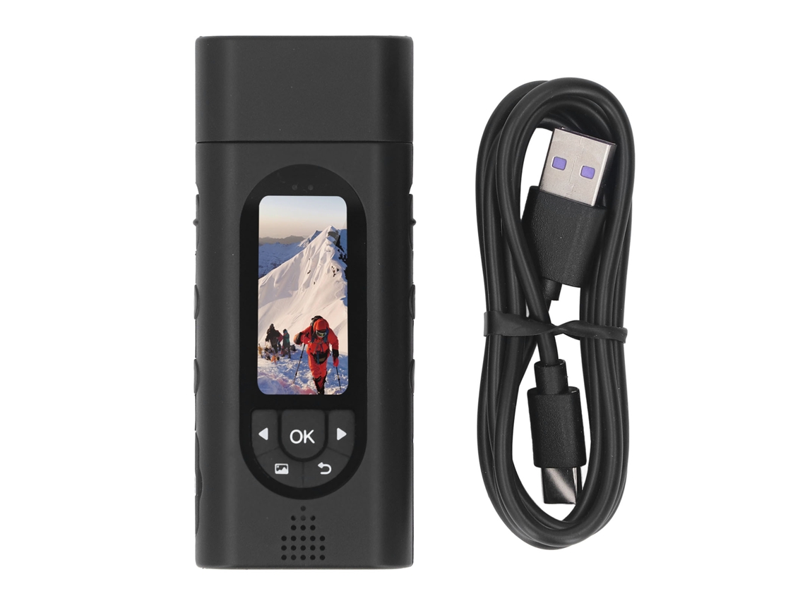 Aetheria câmera Portátil Vestível 1080p com Tela Colorida 1.47" Ip65 Detecção de Movimento para Ciclismo Outdoor
