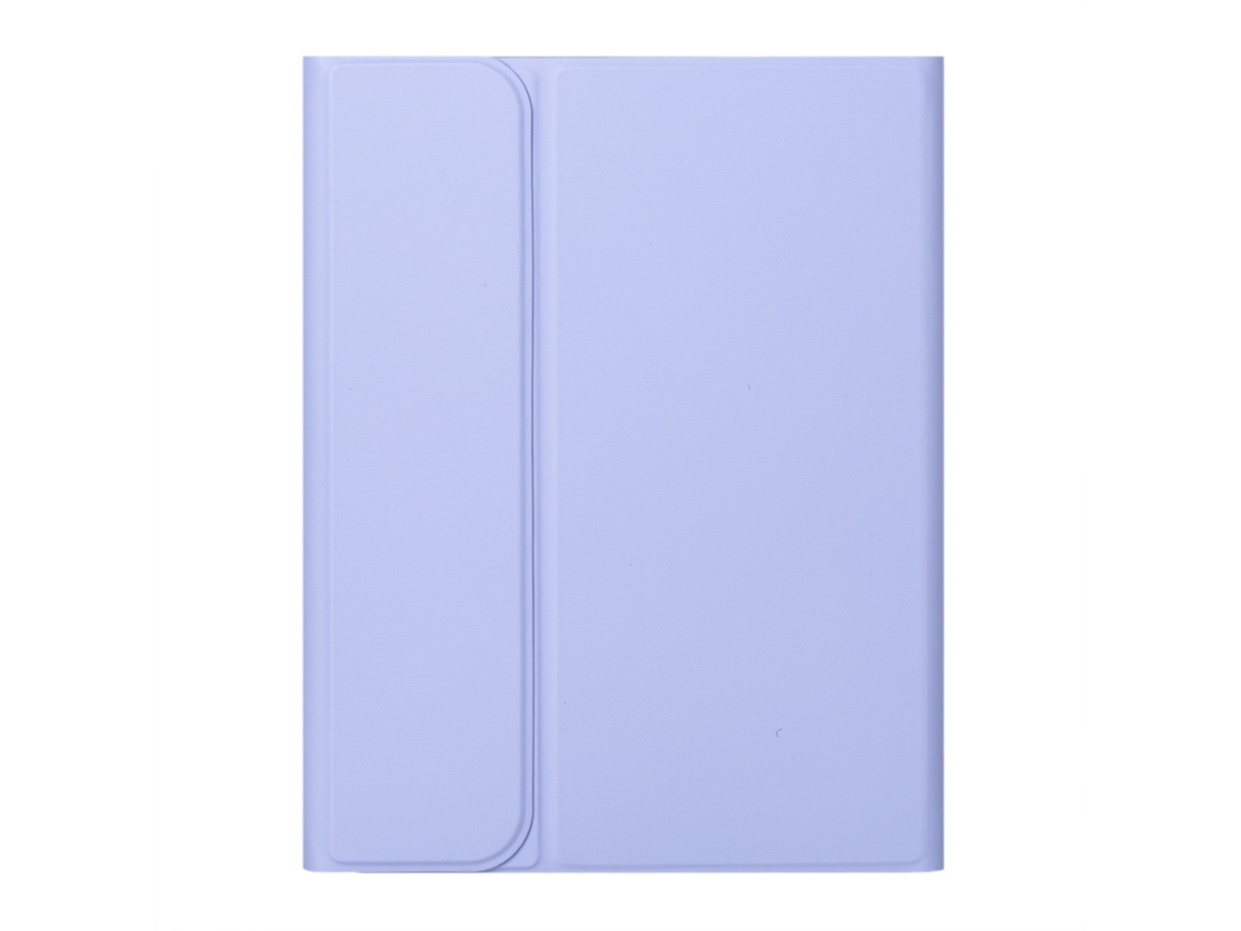 Capa Com Teclado Bluetooth Em Couro Compatível Com Ipad Air/2/pro 9.7"/2017/2018 9.7", Cor Roxo