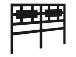 Bed Headboard, Bed Headboards Vidaxl Preto Madeira De Pinho (125.5 X 100 Cm)