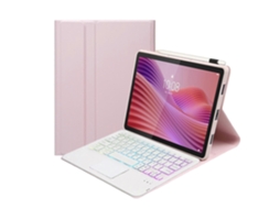Am29-as Capa De Couro Ultrafina E Destacável Para Tablet Com Teclado Bluetooth Retroiluminado E Touchpad.