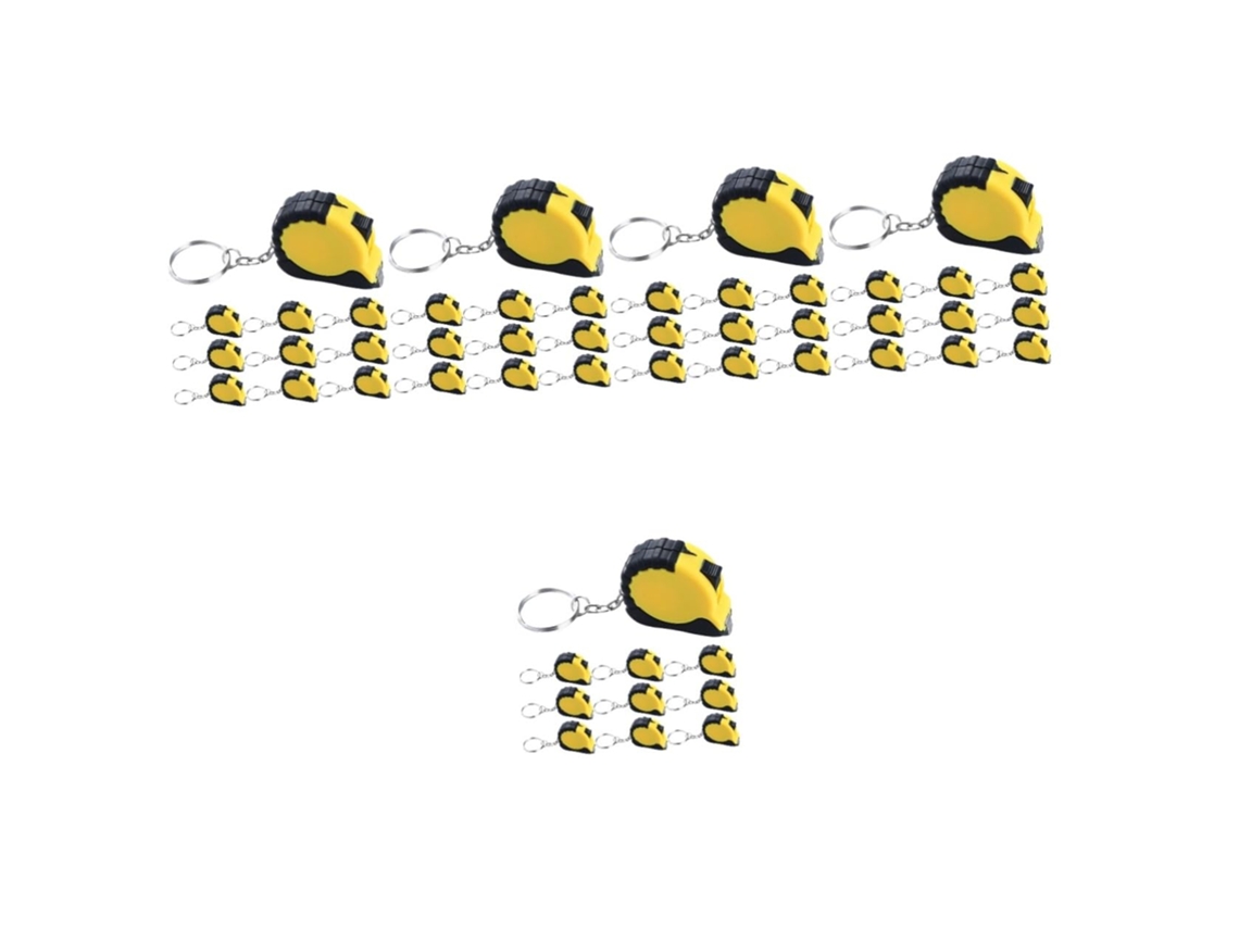 Conjunto De 50 Mini Réguas Retráteis Para Chaveiro, Ferramenta De Medição Portátil E Precisa Para Projetos Diy
