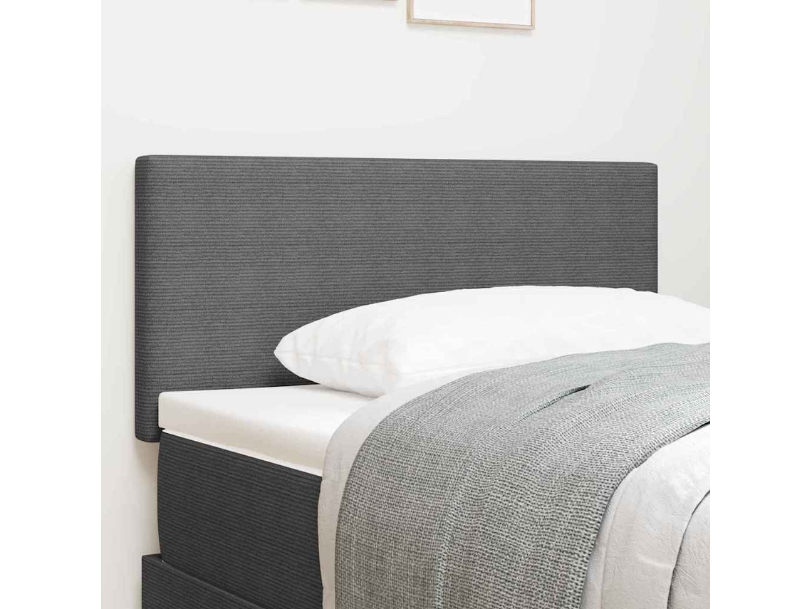 Vidaxl Cabeceira Cinzento-claro 80 Cm Tecido De Veludo Cotele