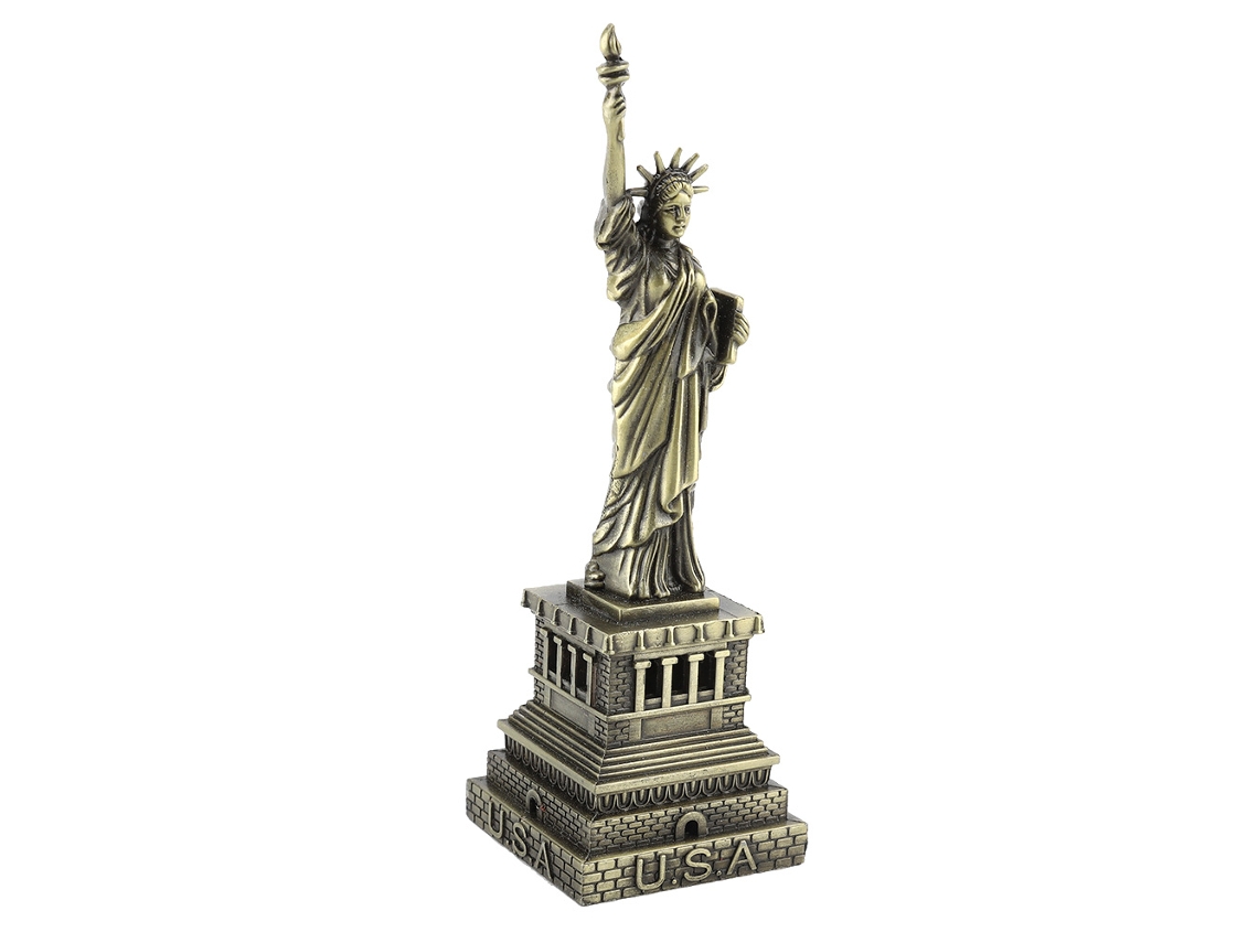 Modelo de Metal Estátua da Liberdade Decoração Mesa