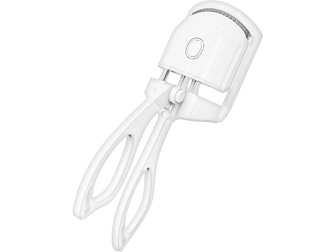 Crispador de Cílios Aquecido Linjou Recarregável com Tampas de Silicone (branco)