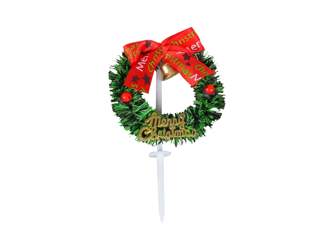Laxiscreed Topper De Natal Para Mini Bolos Com Folhas E Cartão De Natal Para Decoração Festiva