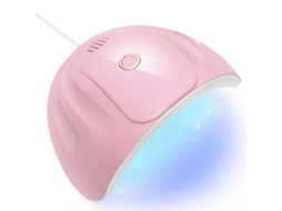 Secador De Unhas Com 18 Lâmpadas Uv/led, Máquina De Secagem De Gel Rosa