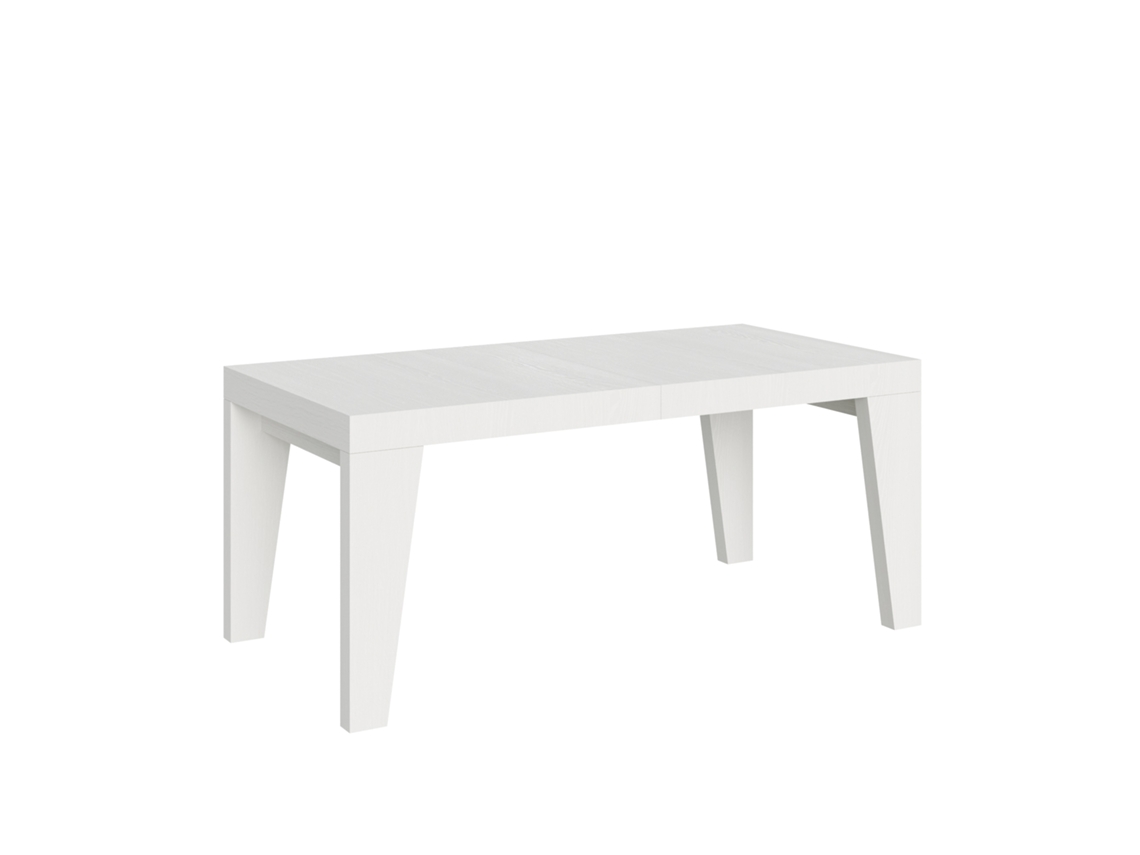 Mesa Extensível 200/304x90 Cm Naxy Branco Freixo Itamoby