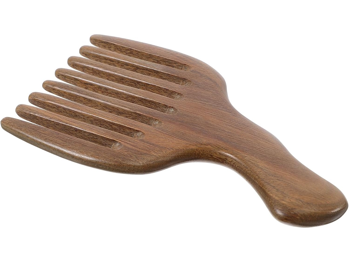 Caneta longa de madeira, leve e durável, ideal para uso doméstico e feminino, perfeita para estilizar o cabelo ou para o dia a dia.
