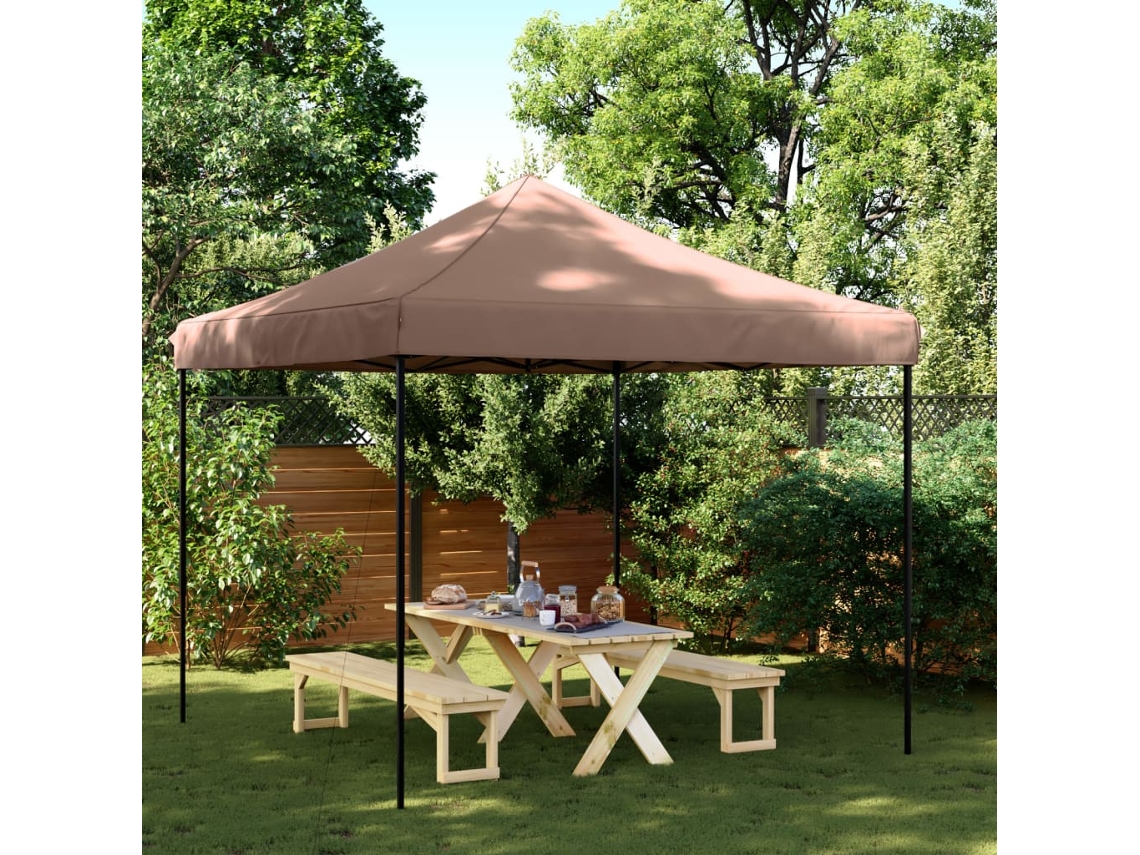 Vidaxl Tenda Para Festas Pop-up Dobrável 292x292x315 Cm Castanho