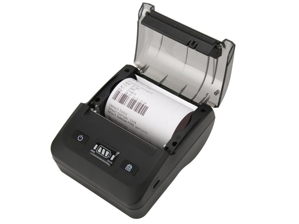 HURRISE Shipping Label Printer Impressora Térmica 80Mm Bt4.2 50 a 80 Impressora de Conexão de Computador Plugue Ue