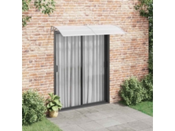 Vidaxl Toldo Para Porta 200x75 Cm Pc Cinzento E Transparente