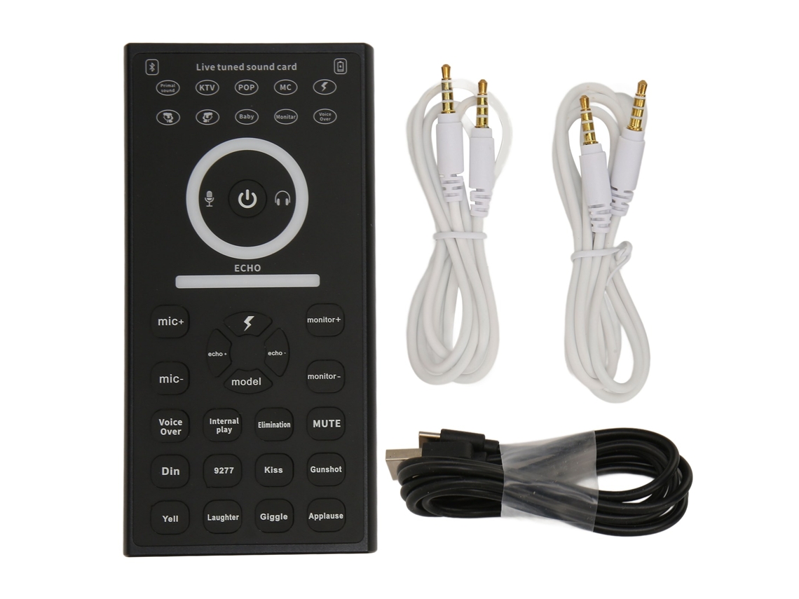 Aetheria dispositivo Mini de Alteração de Voz com Efeitos Sonoros Placa de Som Portátil Plug And Play para Celular Pc