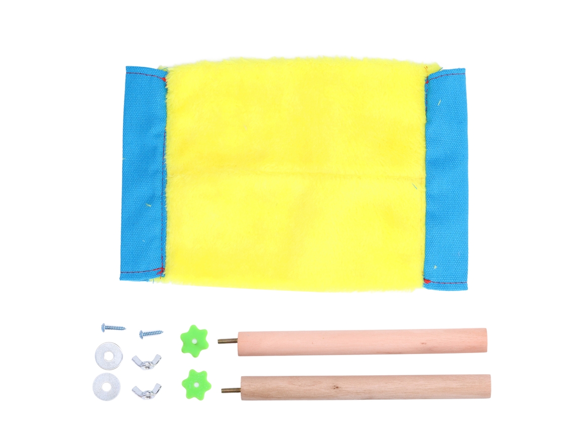 Primerox ninho pendente macio para pássaros, hamsters, chinchilas, amarelo | S/MARCA