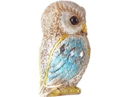 Escultura Decorativa De Coruja | Enfeites De Animais Feitos À Mão Para O Escritório