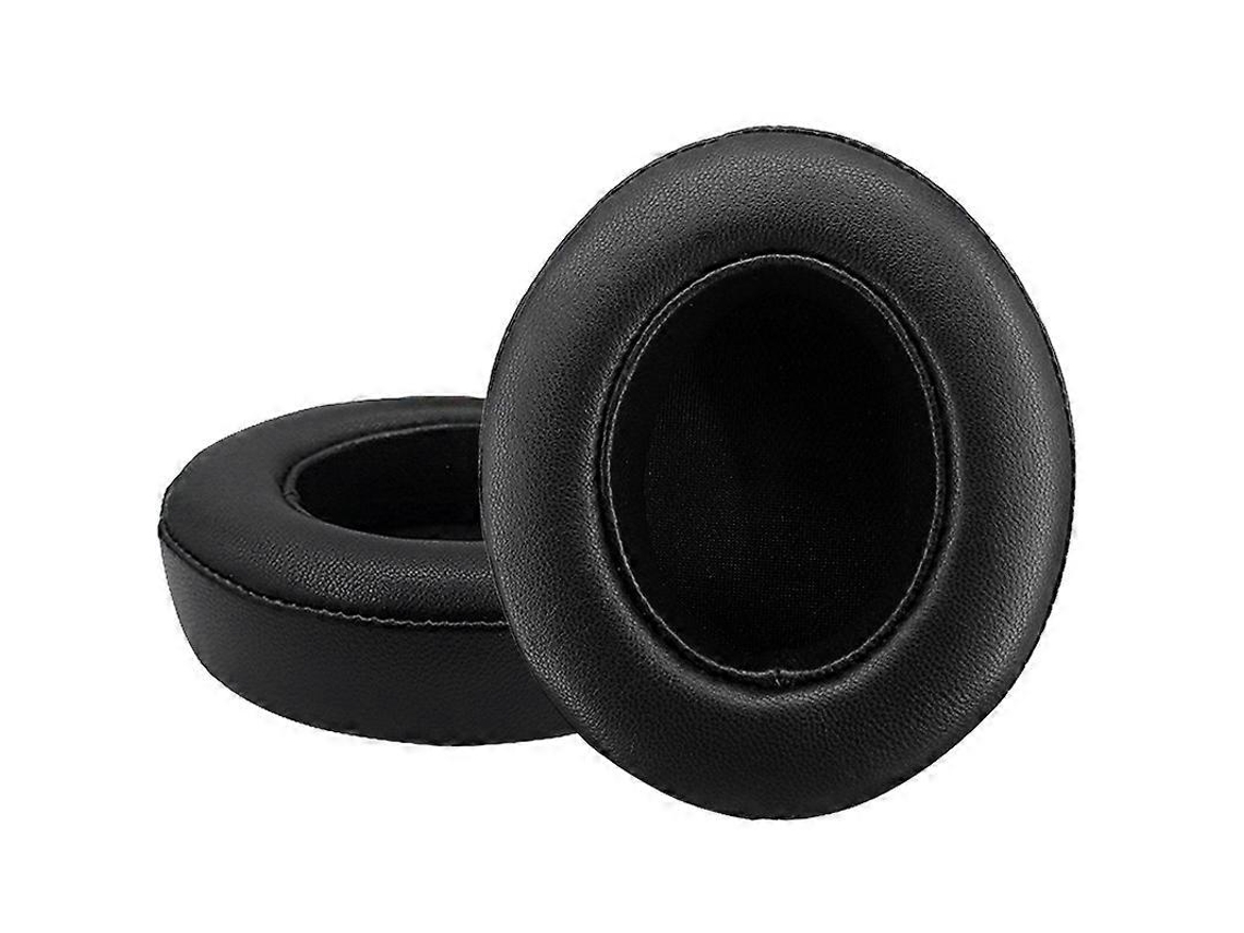 Capa De Fone De Ouvido De Couro Macio E Respirável, 2 Peças, Para Beats Studio 2/3, Cor Pele De Carneiro Preta Ushion