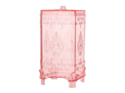 Organizador de cosméticos transparente (almacenamiento de maquillaje, soporte para discos de algodón)