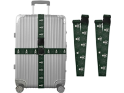 Conjunto De 2 Cintas Bagagem Personalizadas Com Estampa Caveira E Fivelas Armazenamento Ajustáveis Para Malas