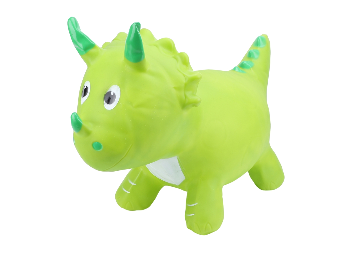 Mali cavalo Saltitante Inflável Dinossauro Pvc Macio Grosso Brinquedo para Bebê Verde