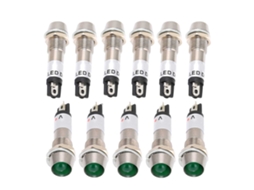 Luz Indicadora 10 Ac 220v 8mm Sinal Elétrico