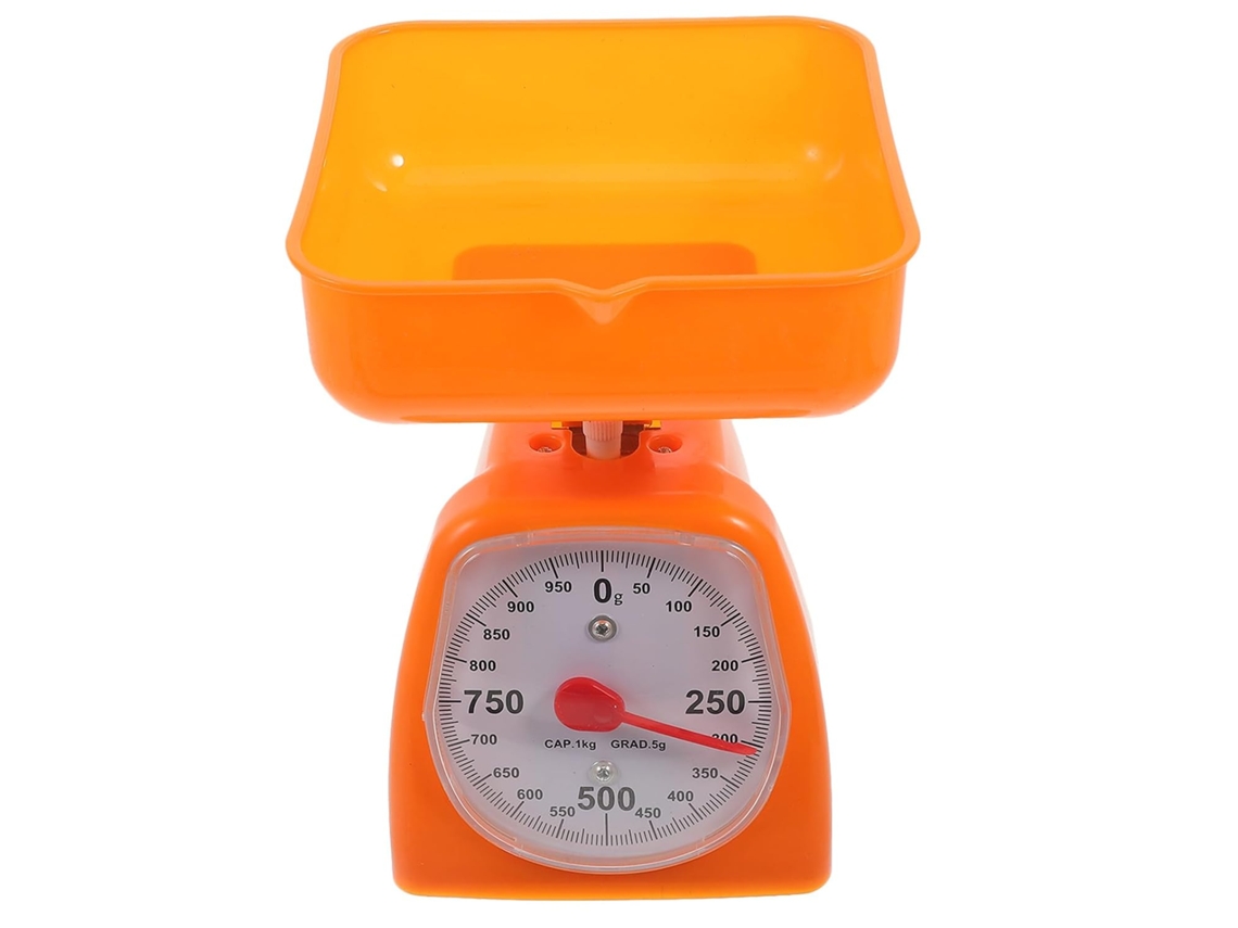 Balança De Cozinha Mecânica Besportble Com Plataforma, Pequena E Requintada Em Plástico, Fácil De Ler, Ideal Medir