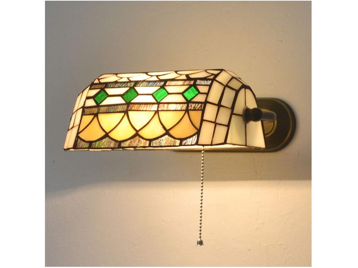 Luminária De Parede Tradicional Para Interiores, Estilo Rústico Tiffany, Ideal Para Leitura Ao Lado Da Cama, Com