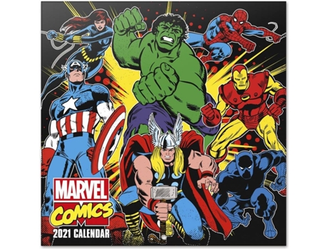 Calendário  Marvel Comics (2021 - 30 x 30 cm)