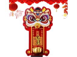 Campainha Magnética, Ornamento de Leão para o Ano Novo Chinês, Campainha para Escritório, Loja, Casa, Entrada, Sala de CHABERLU