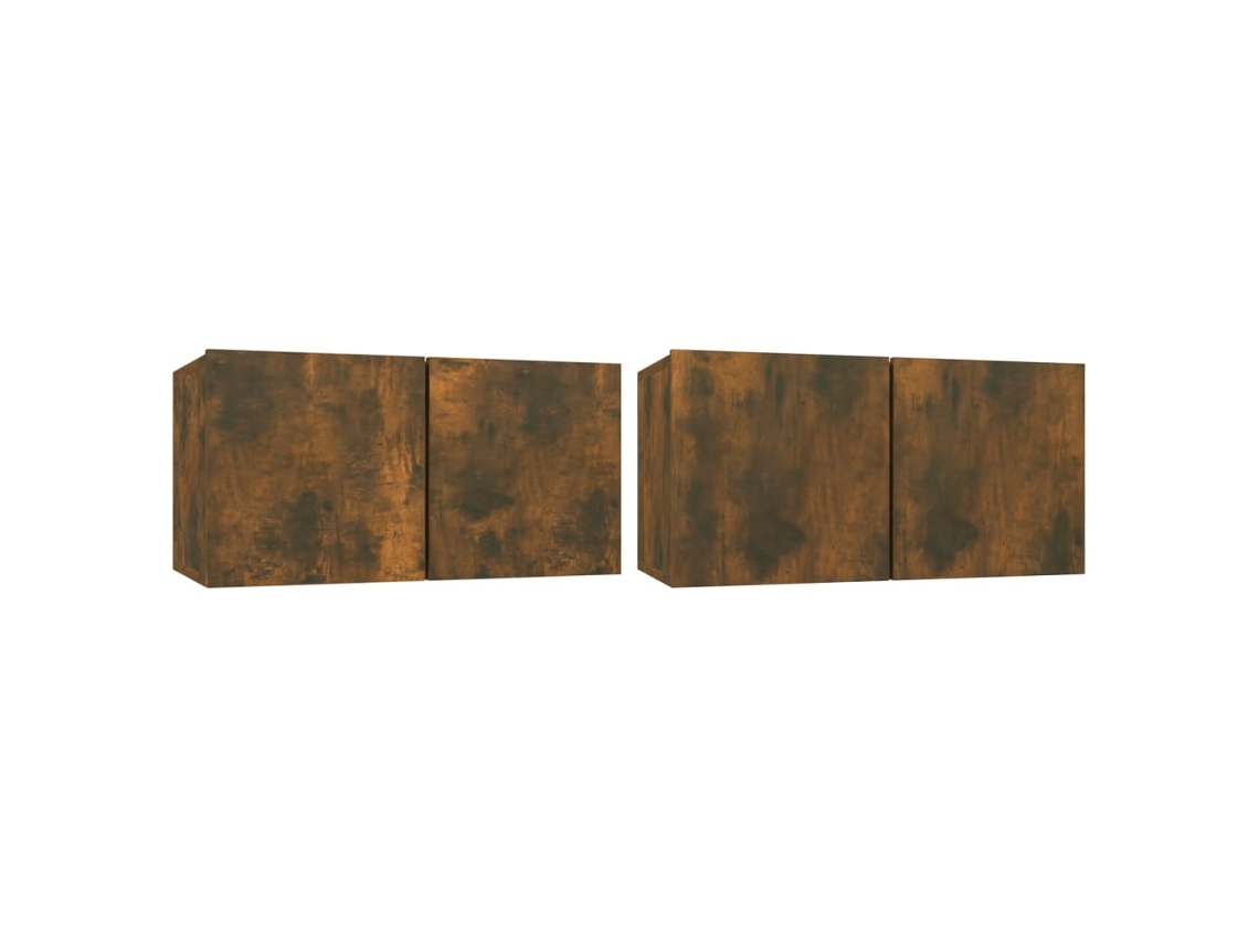 Tv Cabinet Set, Tv Cabinet Sets Vidaxl Marrom Madeira Processada (n/a)