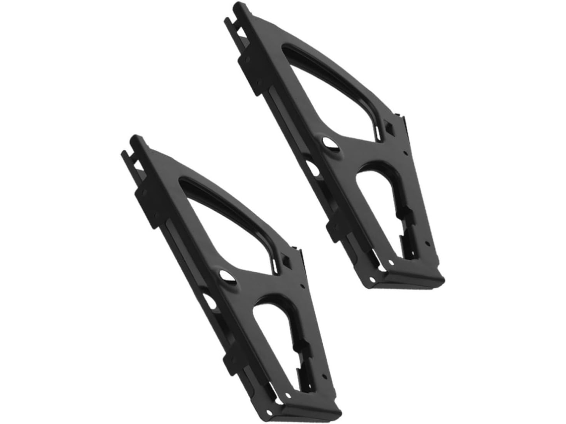 2 Pares De Dobradiças Pretas Metal Para Gaveta Sapatos Com Design Criativo, Práticas E Versáteis Suporte De Ferro