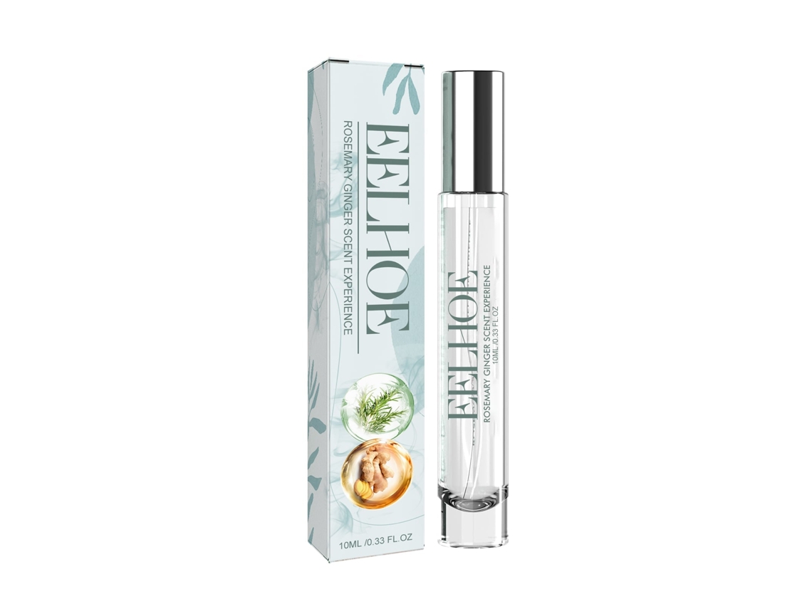 Perfume Feminino Alecrim e Gengibre, Aroma Fresco e Duradouro, Tamanho Portátil LAXISCREED