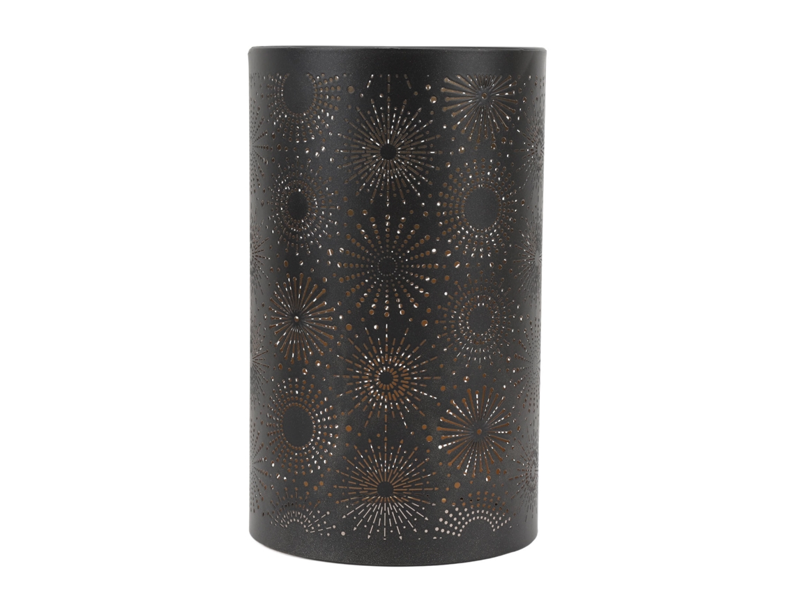 Abajur Oco de Metal Moderno S/MARCA com Desenho Gravado para Lâmpada E27 E26