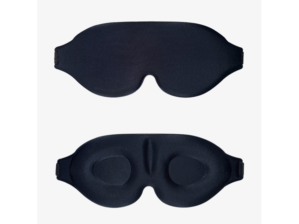 Máscara De Dormir Unissexo, Confortável, Com Bloqueio De Luz, Macia E Almofadada Em 3d, Ideal Para Quem Dorme De Lado. Preto Hexinyigjly