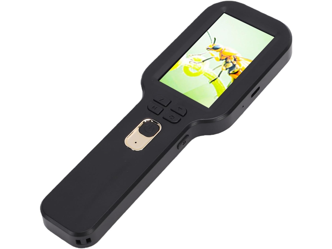 Microscópio Digital Portátil, Com Ampliação De 500x E Cabo Ergonômico