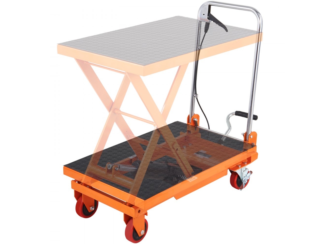Mesa Elevatória Hidráulica Manual 150kg 700×450mm Tekmaquinas