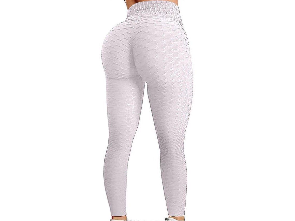 Leggings Levantamento De Bumbum - Tik Tok 2022: Econômico, Confortável E Perfeito Para Fitness E Atividades Diárias Branco