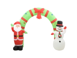 Inflatable Santa &amp; Snowman Decoration Arch, Inflatable Santa &amp; Snowman Decoration Arches Vidaxl (n/a)