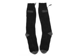 Meias Aquecidas de Inverno Embutido Laváveis Dc 3,7v Cinza Preto para Homem e Mulher | S/MARCA