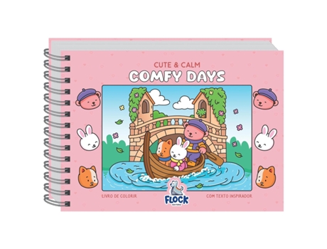 Livro De Colorir Cute Calm Comfy Days De Shamima Yeasmin Akhi (português Do Brasil)