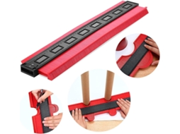 Calibre de Contorno 50cm Multifuncional, Preciso para Marcação de Madeira, Ferramenta de Medidas (vermelho) S/MARCA