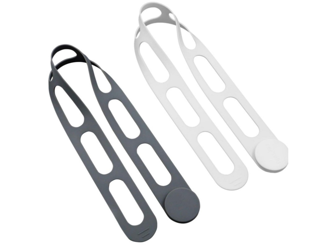 Conjunto De 2 Tiras Elásticas Multifuncionais Com Travamento Automático Para Organizar Caixas, Potes, Cortinas, Cabos