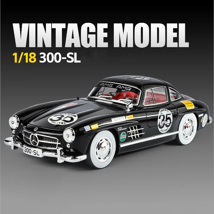 (preto) Miniatura De Carro Em Liga Metálica, Escala 1:18, Com Mecanismo De Fricção, Som E Luz.