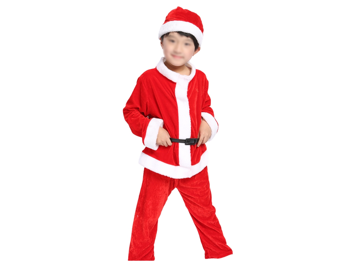 Fato de Pai Natal Fato de Pai Natal para Criança Fato de Pai Natal Fato de Festa de Natal Meninos 120 Cm